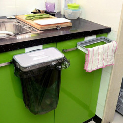 Cupboard Hanging Garbage Bag Holder Plastic Kitchen Trash Bag Hanger Rubbish Waste Bag Rack Cupboard Hanging Garbage Bag Holder Plastic Kitchen Trash Bag Hanger Rubbish Waste Bag Rack