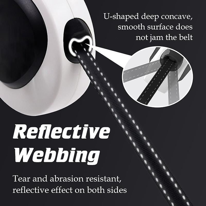 Retractable Automatic Dog Leash Heavy Duty Nylon Pet Lead Rechargeable Led Light With Poop Bag Dispenser For Dog [...]