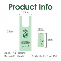 Unscented Dog Poop Bag Biodegradable Pet Waste Bag Portable Leak Proof Thicken For Cat Dog Outdoor Cleaning Tool [...]
