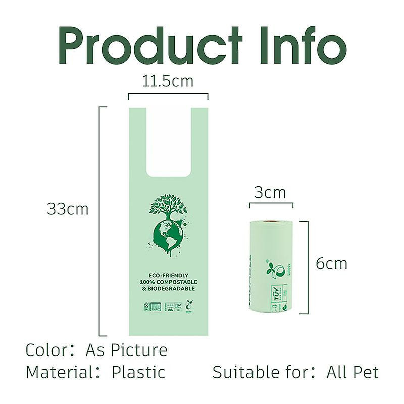 Unscented Dog Poop Bag Biodegradable Pet Waste Bag Portable Leak Proof Thicken For Cat Dog Outdoor Cleaning Tool [...]