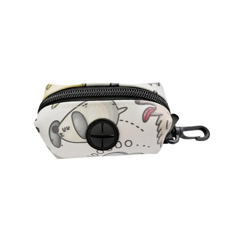 Pet Waste Bags Dispenser Dog Poop Bags Holder With Hook For Leash Backpack