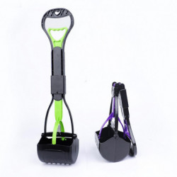 Folding Handle Ergonomic Pet Poop Scoop Great For Lawns, Grass, Dirt, Gravel