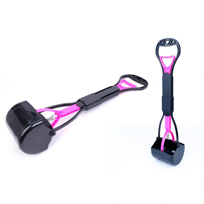 Folding Handle Ergonomic Pet Poop Scoop Great For Lawns, Grass, Dirt, Gravel