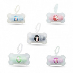 Dog Pet Bone Shaped Poubelle Bag Distributeur Transparent Nettoyants Fournitures Nettoyantes Dog Pet Bone Shaped Poubelle Bag Distributeur Transparent Nettoyants Fournitures Nettoyantes