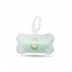Dog Pet Bone Shaped Poubelle Bag Distributeur Transparent Nettoyants Fournitures Nettoyantes Dog Pet Bone Shaped Poubelle Bag Distributeur Transparent Nettoyants Fournitures Nettoyantes