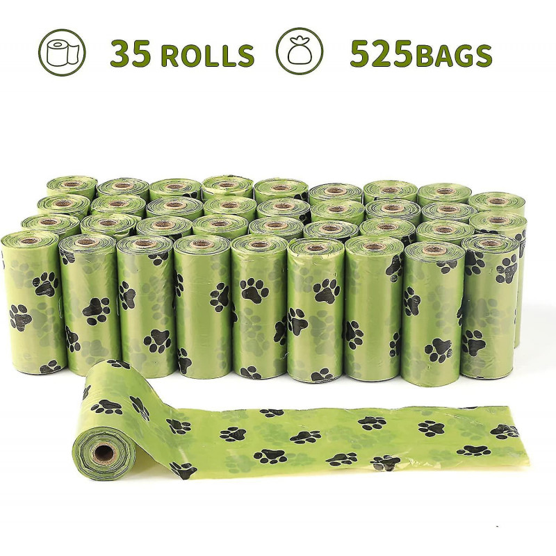 Dog Poo Bags, 525 Poo Bags For Dog Waste Include 1 Adjustable Dispenser,35 Rolls Thick Biodegradable Dog Poop [...]