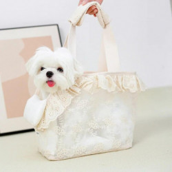 Puppy Carrier Dog Walking Bags Pets Dogs Accessories Bags Lace Mini Carrier Bag for Dog Cute Chihuahua Pet [...]