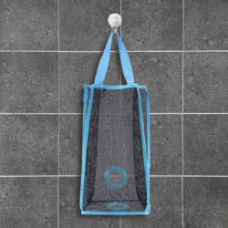 Hanging Folding Mesh Garbage Bag Organizer Trash Bags Holder Recycling Containers Storage for Kitchen - Size L(Blue) Hanging Folding Mesh Garbage Bag Organizer Trash Bags Holder Recycling Containers Storage for Kitchen - Size L(Blue)