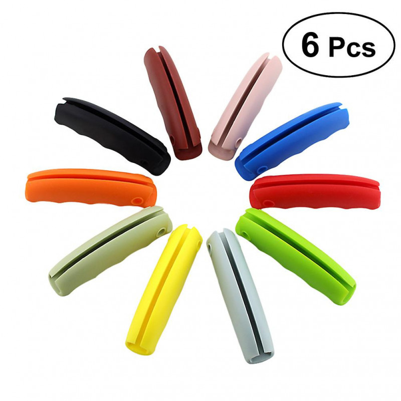 6 Pcs Silicone Multifunctional One-trip Grip Bag Holder Carrier with Self-locking Thumb Labor-saving Mention [...]