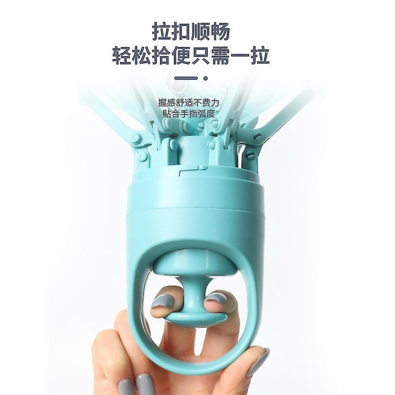 Dog Pooper Scooper, Portable Poop Scooper pour chien, Sanitary Dog Waste Picker Upper avec distributeur de sacs