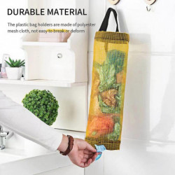 3pcs Storage Dispenser Grocery Hanging Organizer Mesh Plastic Bag Holder Folding 3pcs Storage Dispenser Grocery Hanging Organizer Mesh Plastic Bag Holder Folding