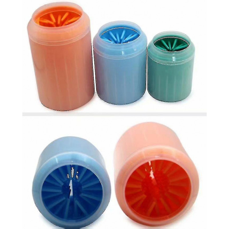 Yaju Pet Cleaning Products Silicone Foot Wash Cup (1pcs,orange Large)