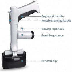 Dog Poop Scoop, Poop Grabber With Cat Poop Bag, Portable Poop Scoop Trash Can For Dogs And Cats