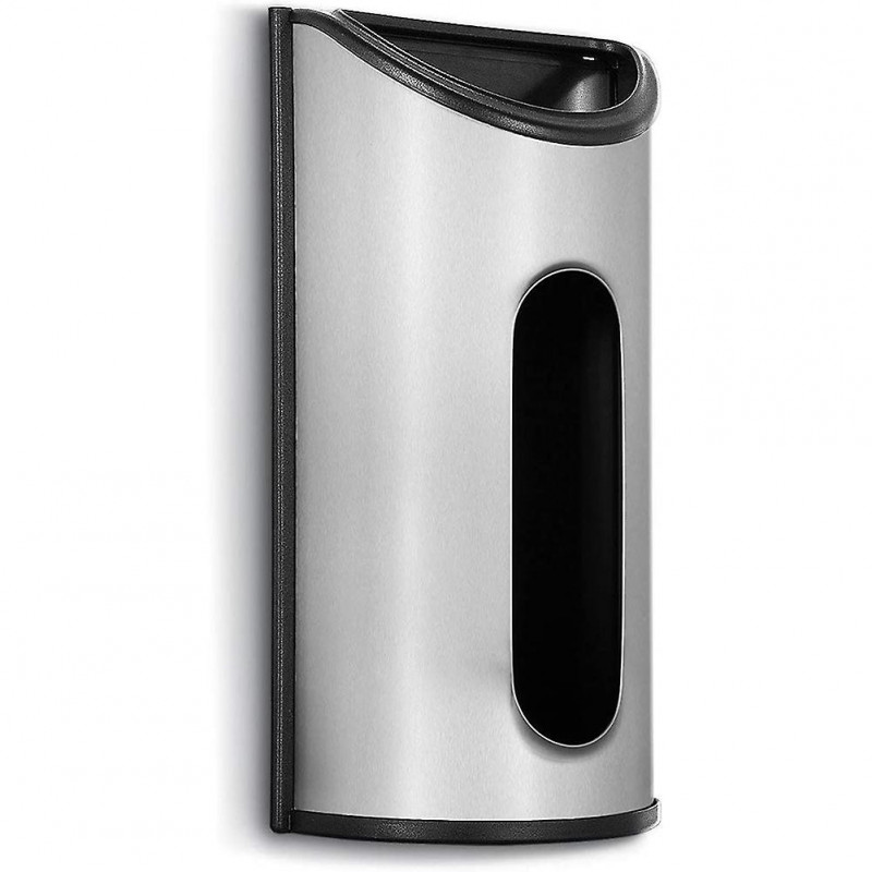 Stainless Steel Wall Mount Grocery Bag Dispenser, Plastic Bag Holder for Grocery Bags,Bag Holder fo