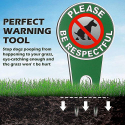 4 Pieces No Poop Dog Signs Be Respectful No Pooping Dog Lawn Signs No Dog Poop Yard Signs-AS 4 Pieces No Poop Dog Signs Be Respectful No Pooping Dog Lawn Signs No Dog Poop Yard Signs-AS