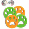 4 Pcs Reusable Washing Machine Hair Catcher Viscous Hair Cleaning