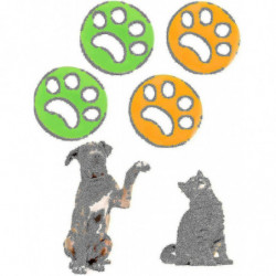 4 Pcs Reusable Washing Machine Hair Catcher Viscous Hair Cleaning