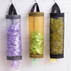 1pc Kitchen Grocery Bag Wall Mount Plastic Bag Holder Dispenser Hanging Storage Trash Garbage 1pc Kitchen Grocery Bag Wall Mount Plastic Bag Holder Dispenser Hanging Storage Trash Garbage