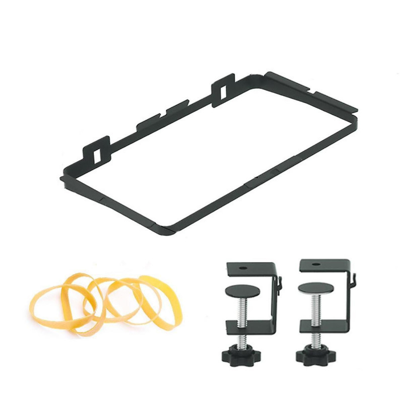 Porte-sac poubelle, support de sac poubelle stable pour armoire avec sac en tissu et pinces à reliure, 11,8 x 5,9 pouces Porte-sac poubelle, support de sac poubelle stable pour armoire avec sac en tissu et pinces à reliure, 11,8 x 5,9 pouces