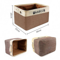 Personnalisé et personnalisable Chien Chien Jouet Panier De Rangement Chien Sac Pliable Pet Jouet Linge Boîte de [...]