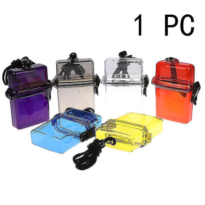 1pc Outdoor Imperméable Poches Clé Argent Boîte de Rangement Case Holder Boîtier en plastique Shytmv