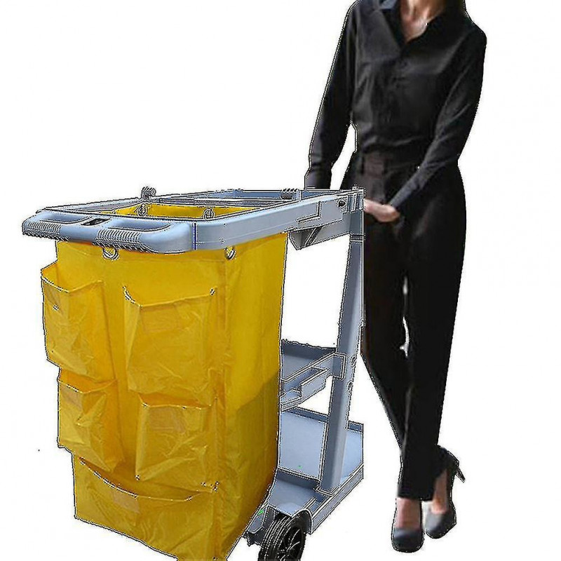 Grand sac à ordures nettoyage Chariot d’hôtel Poubelle Pick Holder Container