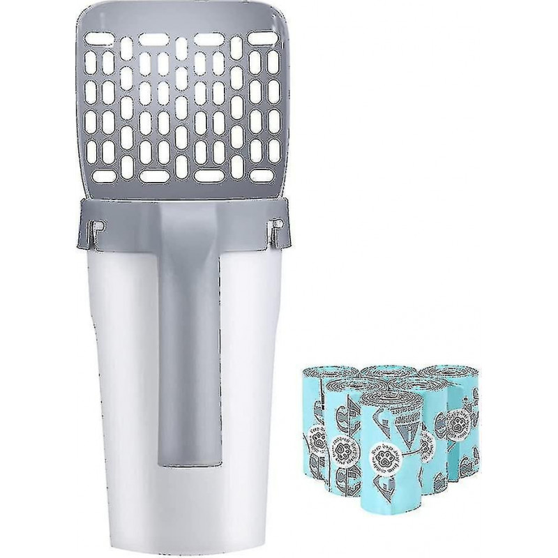 Pelle de litière pour chat de qualité supérieure avec sacs de recharge de 90 personnes, pelle de litière profonde [...]