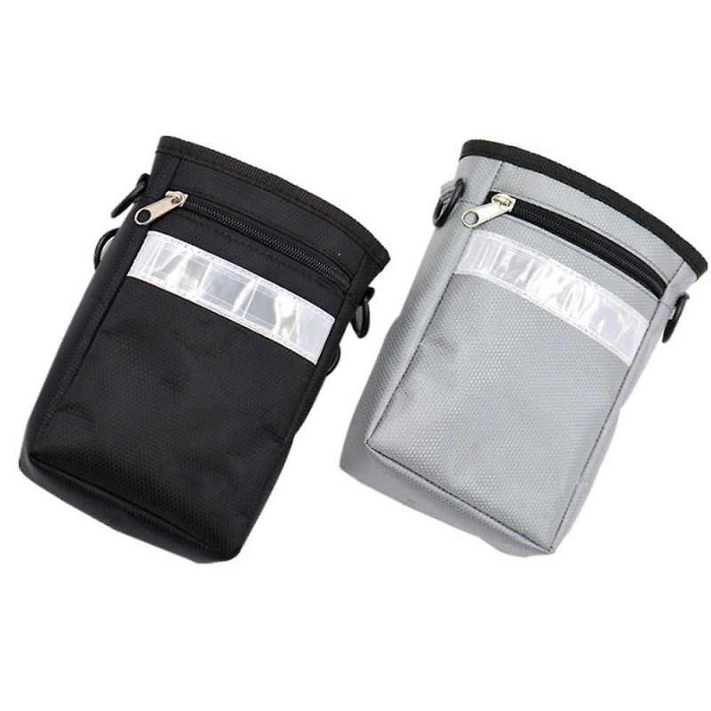 Dog Training Snack Treatment Bag Pet Portable Waist Pouch With Belt Loop Gray