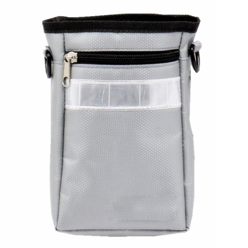 Dog Training Snack Treatment Bag Pet Portable Waist Pouch With Belt Loop Gray