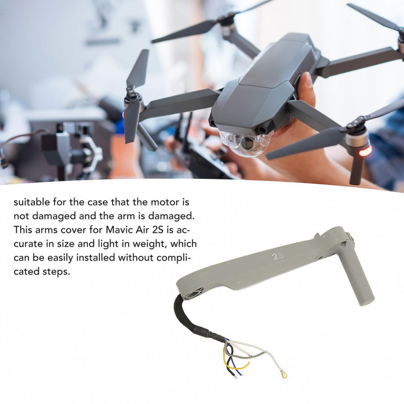 Arm Shell for Mavic Air 2S High Strength Plastic Light Weight Easy Installation Replacement Arms Cover Left Front Arm Shell for Mavic Air 2S High Strength Plastic Light Weight Easy Installation Replacement Arms Cover Left Front