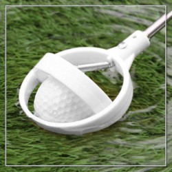 Golf Ball Extendable Stainless Steel Picker(white) - DD01