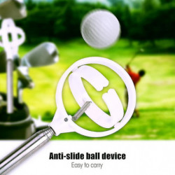 Golf Ball Extendable Stainless Steel Picker(white) - DD01