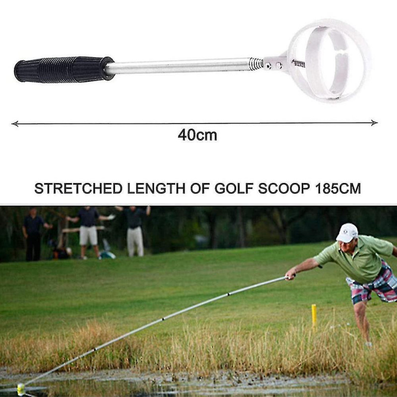 Golf Ball Extendable Stainless Steel Picker(white) - DD01 Golf Ball Extendable Stainless Steel Picker(white) - DD01