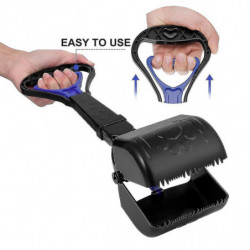 1 Pc Pet Poop Scooper Blue Color Poop Cleaning Shovel Tools For Pet