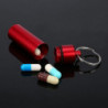 Waterproof Pill Shaped Aluminum Alloy Pill Drug Bottle Holder Containe