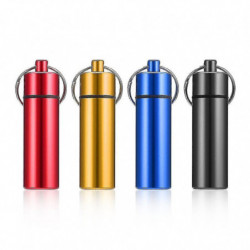 Waterproof Pill Shaped Aluminum Alloy Pill Drug Bottle Holder Containe Waterproof Pill Shaped Aluminum Alloy Pill Drug Bottle Holder Containe