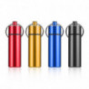 Waterproof Pill Shaped Aluminum Alloy Pill Drug Bottle Holder Containe