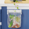 Foldable Garbage Bag Hanging Bracket Table Trash Bag Holder For Kitchen