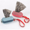 Portable Pet Dog Poop Bag Dispenser Pick Up Bags Holder with Rope Cleaning Waste Garbage Box Outdoo