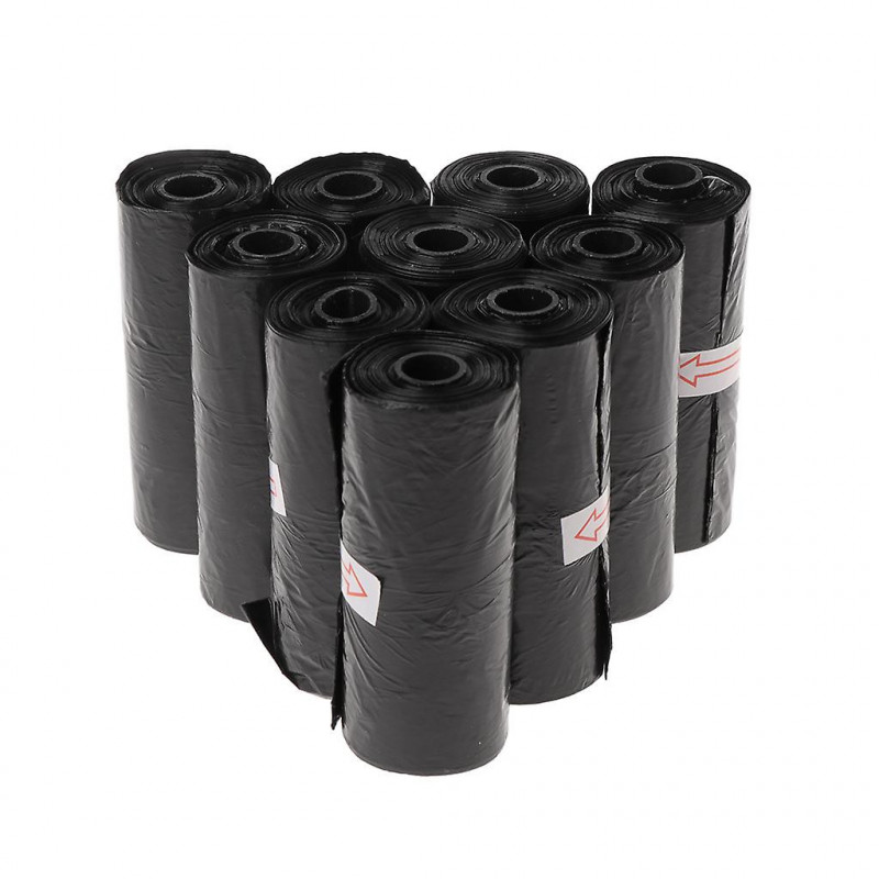 150pcs/pack Dog Poop Waste Bags Multi-purpose Black Waste Bags For Pet Dogs
