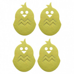 Easter Chick Chicken Tableware Storage Organizer Pocket 4pcs Cutlery Bag Holder Easter Chick Chicken Tableware Storage Organizer Pocket 4pcs Cutlery Bag Holder