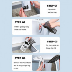 Cats Litter Box Litter Scoop Pour Out Prevent Cats Litter Scooper Pet Supplies