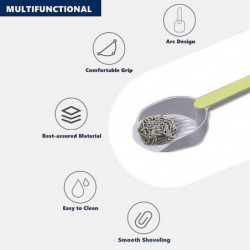 2 Pcs Scoop Deep Shovel with Long Handle Cat Sifter Fit, Pet Cat Accessories Supplies