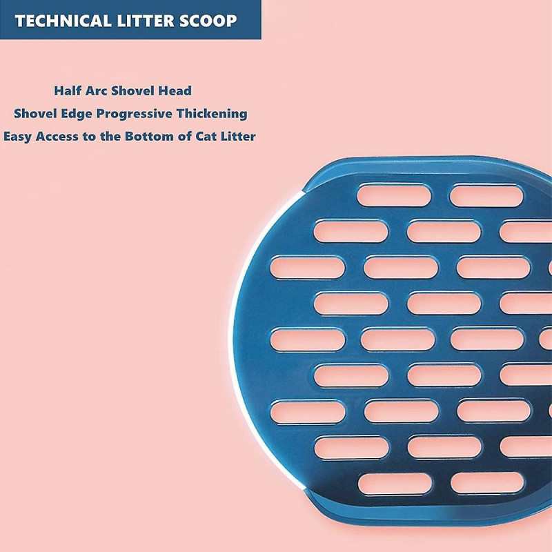 2 Pcs Scoop Deep Shovel with Long Handle Cat Sifter Fit, Pet Cat Accessories Supplies