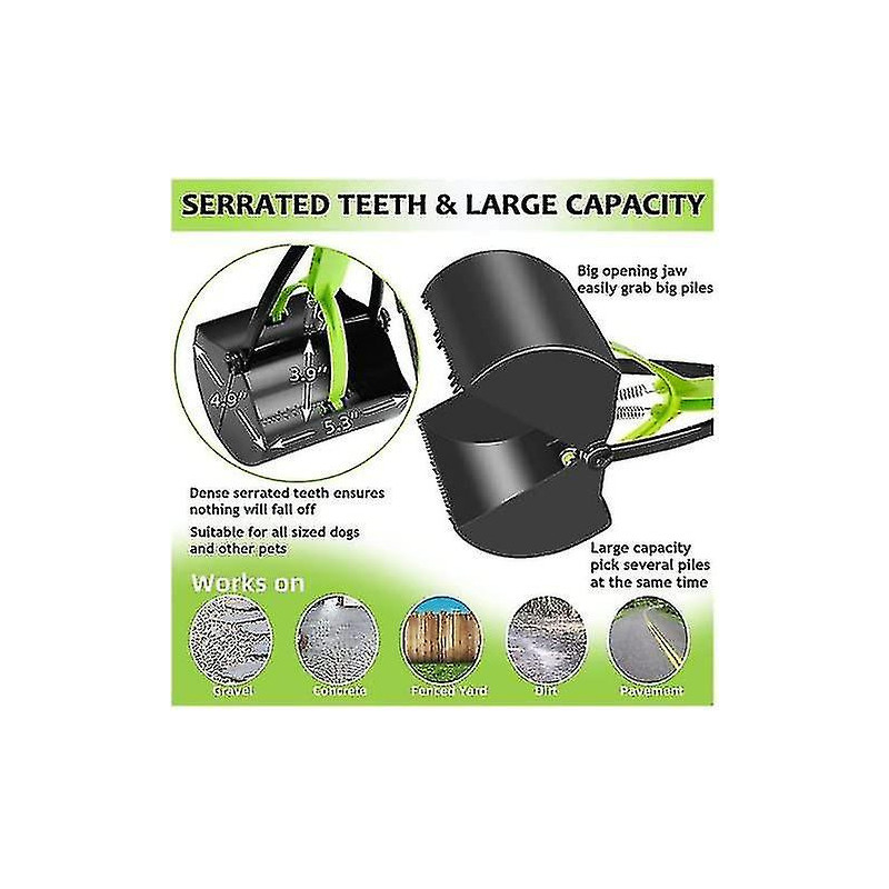 80 Cm Long Handle Walking Poo Remover Grabber Picker For Clean Up Medium And Large Dogs Animal Waste Or Garden Garbage