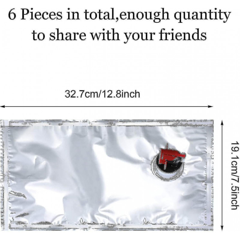 6 pièces Sac à vin Sac à main Recharge Sacs De recharge Vessies Réutilisable Réutilisable Vin Remplacement Sac de [...]