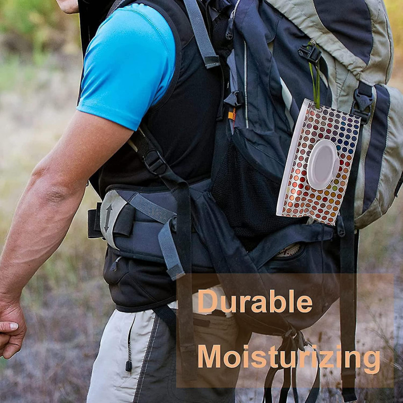 Travel Baby Portable Wipes Bag Dispenser (4 Patterns) 4 Pieces (3-c-vn)