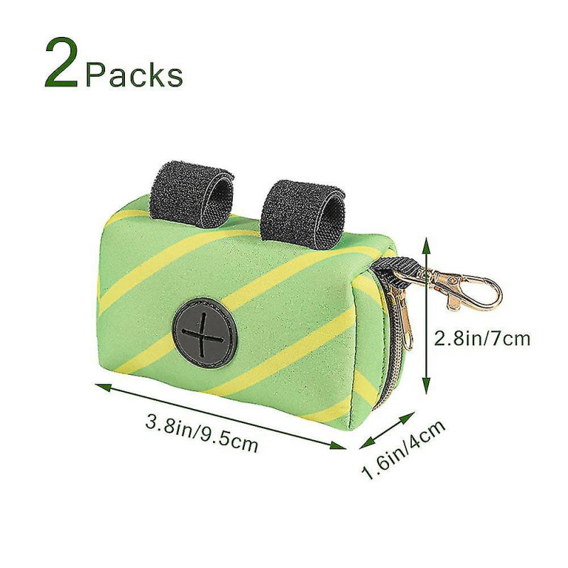 2 Pack Fashion Dog Poop Waste Bag Dispenser, Pet Dog Waste Bag Dispenser, Dog Poop Bag Holder