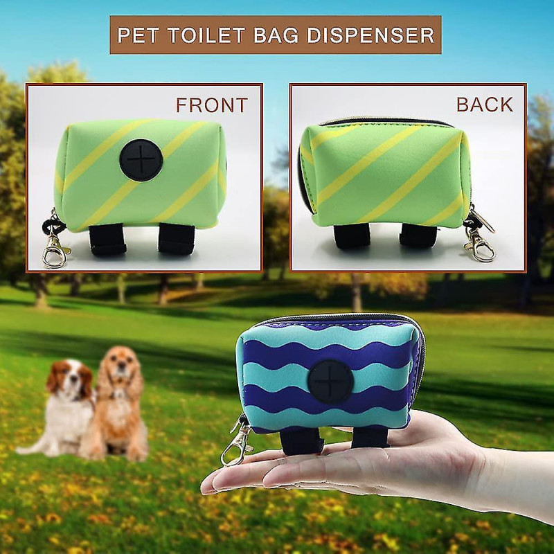 2 Pack Fashion Dog Poop Waste Bag Dispenser, Pet Dog Waste Bag Dispenser, Dog Poop Bag Holder