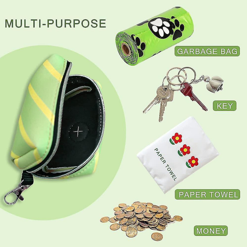 2 Pack Fashion Dog Poop Waste Bag Dispenser, Pet Dog Waste Bag Dispenser, Dog Poop Bag Holder